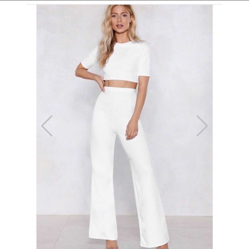 BNWT Nasty Gal white separate set!